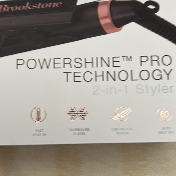 New inbox, Brookstone, tourmaline, flat, iron and curling iron - Picture 2 of 4